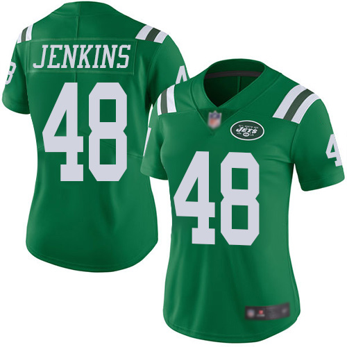New York Jets Limited Green Women Jordan Jenkins Jersey NFL Football #48 Rush Vapor Untouchable->new york jets->NFL Jersey
